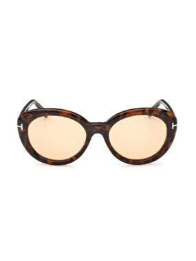 Tom Ford Lily 02 55 mm Tinted Cat Eye Sunglasses
